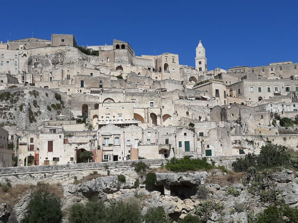 Vista de Matera, Italia. Septiembre 2020